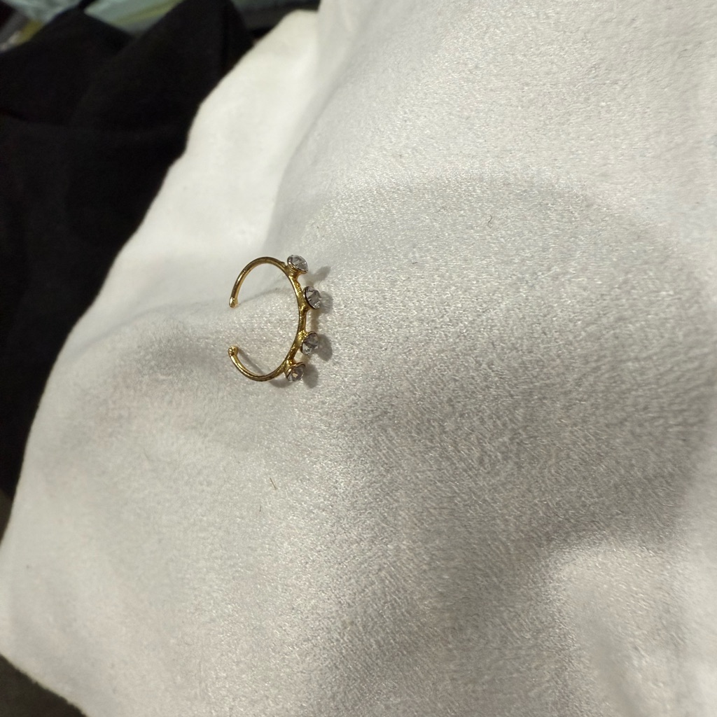 Elegant Gold And Silver Nose Rings 5 Pieces